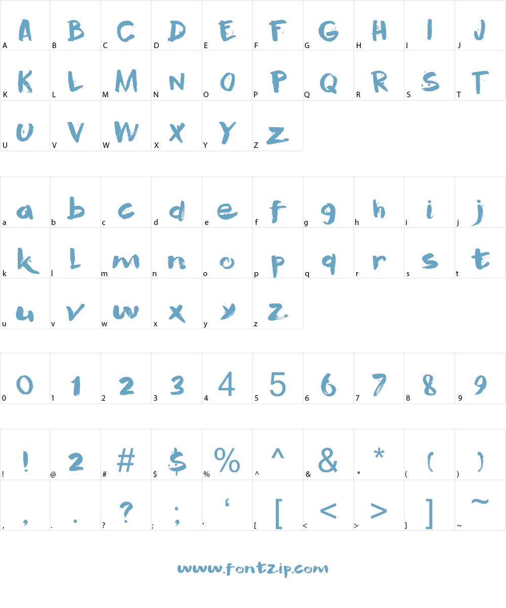 Murasaki DEMO Font Character